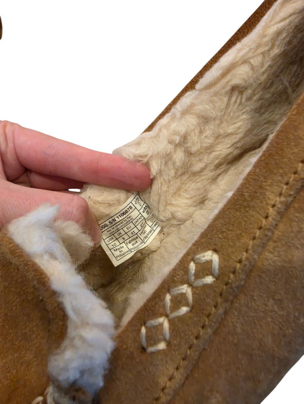 UGG Women Ansley Slipper Chestnut Suede Moccasin Loafer 1106878 Size 10 - Picture 6 of 7
